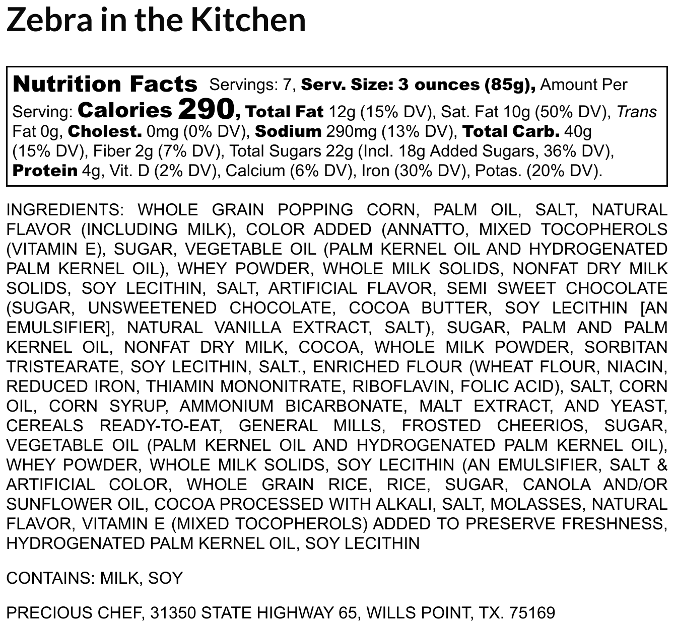 There's A Zebra in the Kitchen Recipe Kit